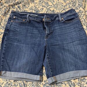 Talbots Dark Blue Jean Shorts